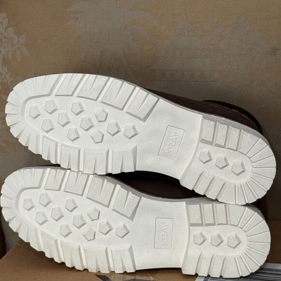 Xray Archer Brown Lace-Up Boots Men’s 12 Workwear Style Lug Sole Combat - Picture 6 of 10